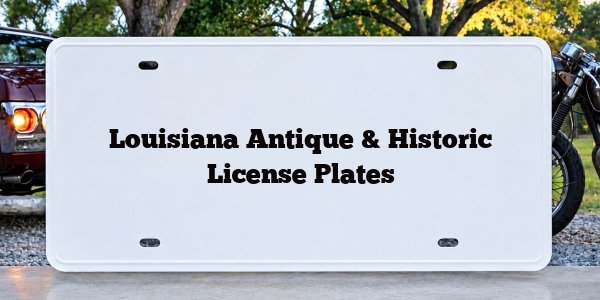 Louisiana Antique & Historic License Plates