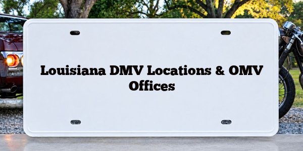 Louisiana DMV Locations & OMV Offices