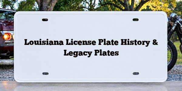 Louisiana License Plate History & Legacy Plates