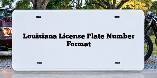 Louisiana License Plate Number Format