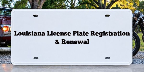 Louisiana License Plate Registration & Renewal