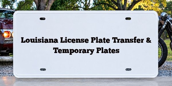 Louisiana License Plate Transfer & Temporary Plates