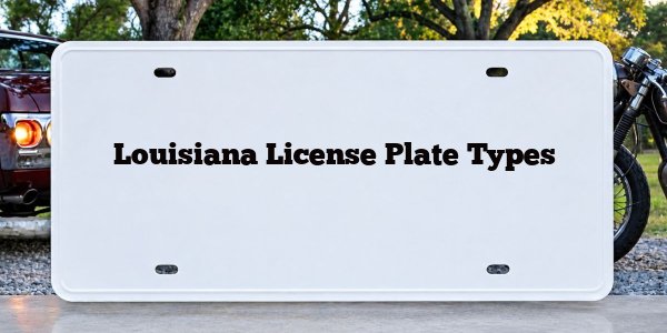 Louisiana License Plate Types