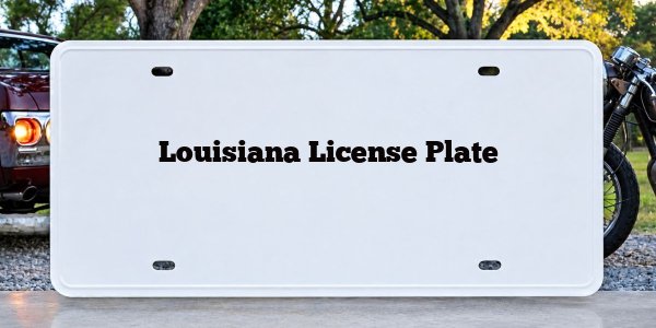 Louisiana License Plate