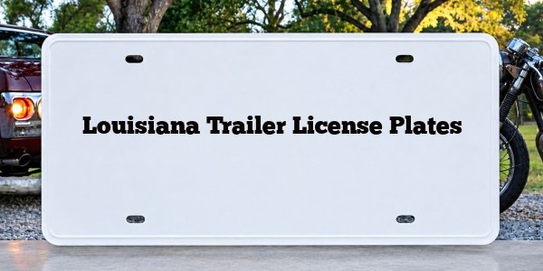 Louisiana Trailer License Plates